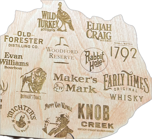 Kentucky Bourbon & Whiskey Landmark Map