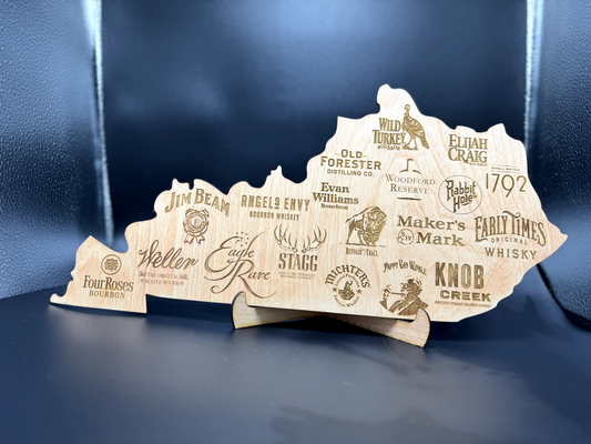 Kentucky Bourbon & Whiskey Landmark Map