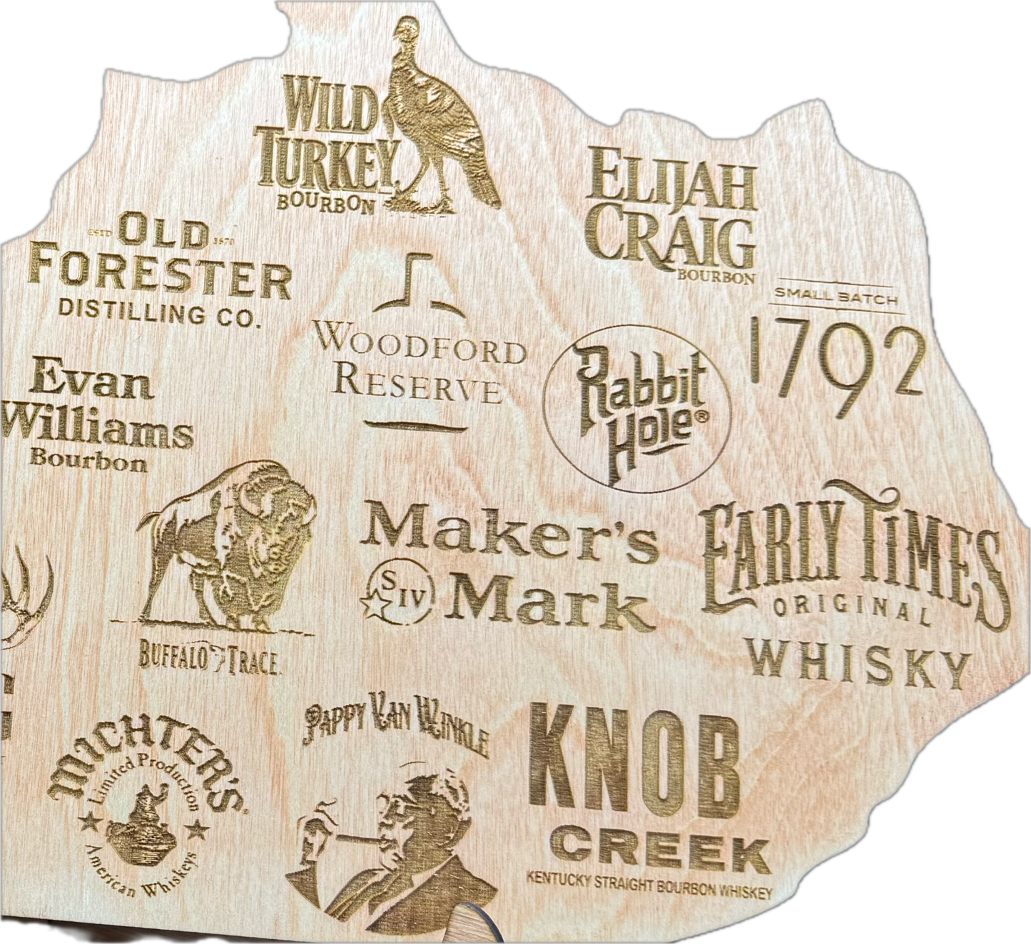 Kentucky Bourbon & Whiskey Landmark Map